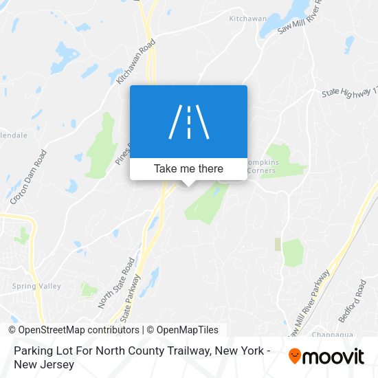 Mapa de Parking Lot For North County Trailway
