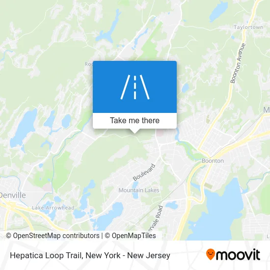 Hepatica Loop Trail map