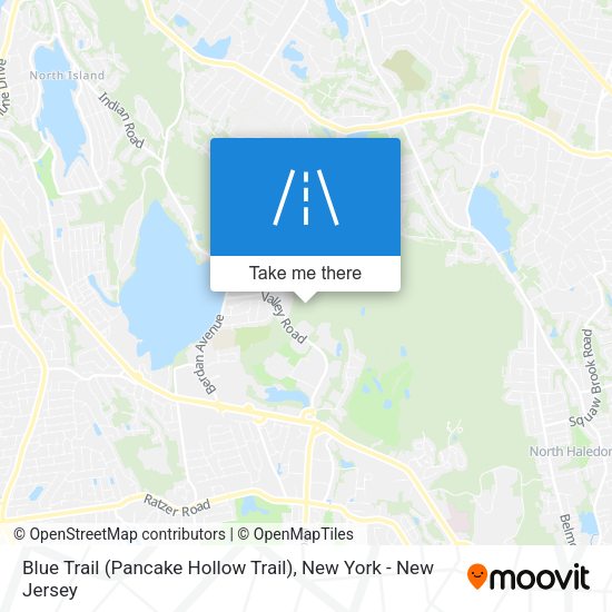 Blue Trail (Pancake Hollow Trail) map