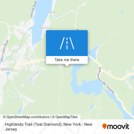 Mapa de Highlands Trail (Teal Diamond)