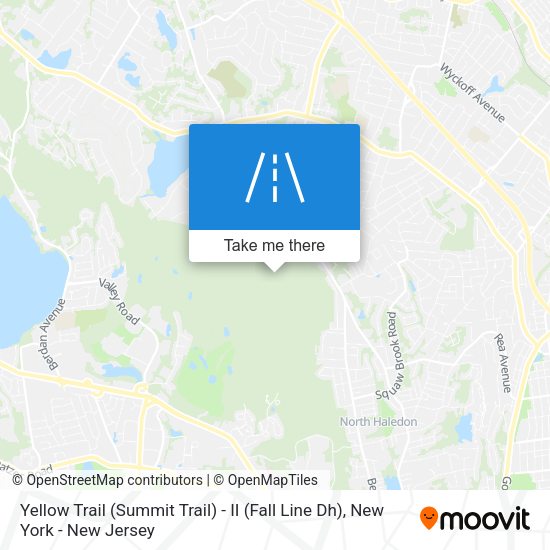 Yellow Trail (Summit Trail) - II (Fall Line Dh) map