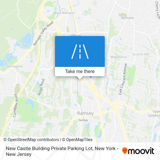 Mapa de New Castle Building Private Parking Lot