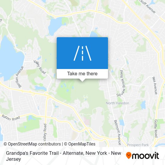 Mapa de Grandpa's Favorite Trail - Alternate