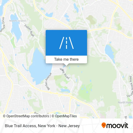 Blue Trail Access map