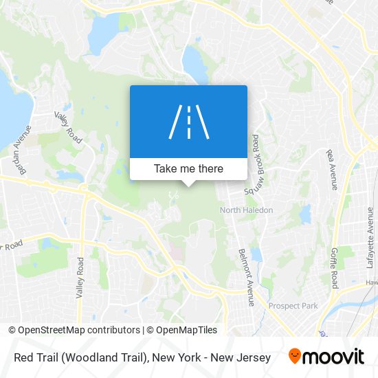 Mapa de Red Trail (Woodland Trail)