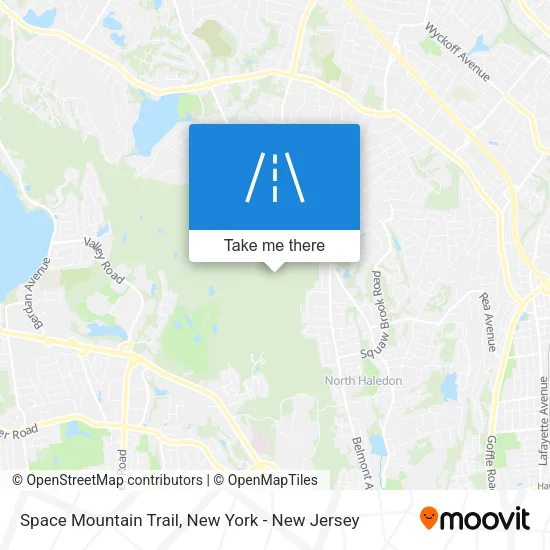 Space Mountain Trail map