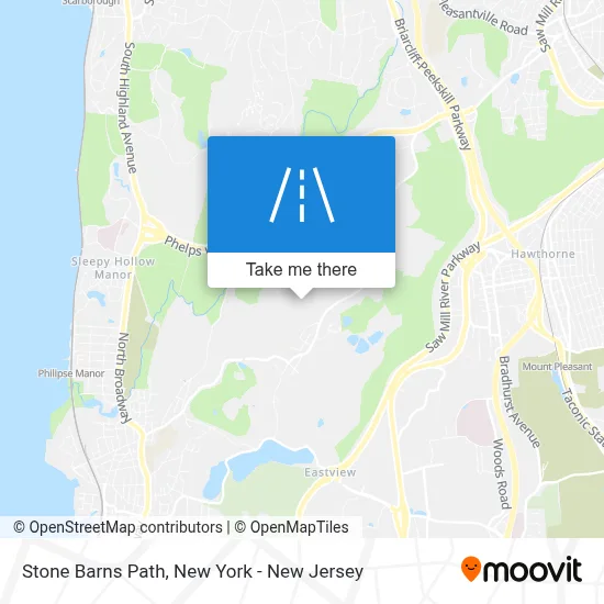 Stone Barns Path map