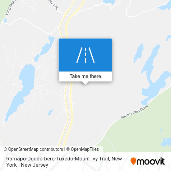 Ramapo-Dunderberg-Tuxedo-Mount Ivy Trail map