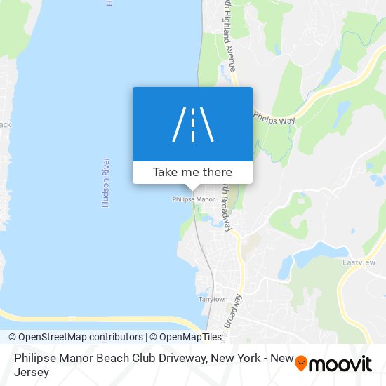 Philipse Manor Beach Club Driveway map