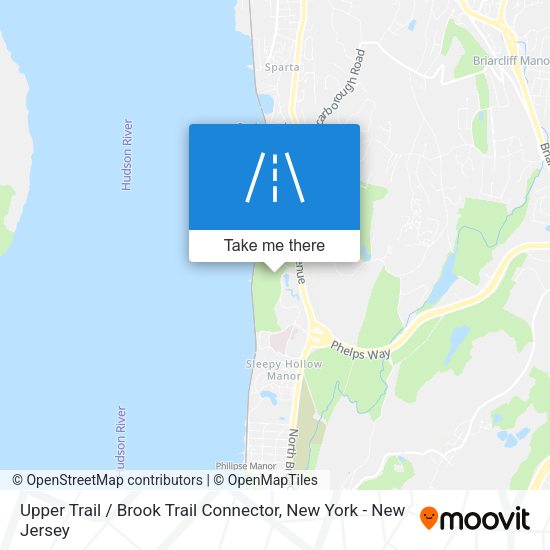 Mapa de Upper Trail / Brook Trail Connector