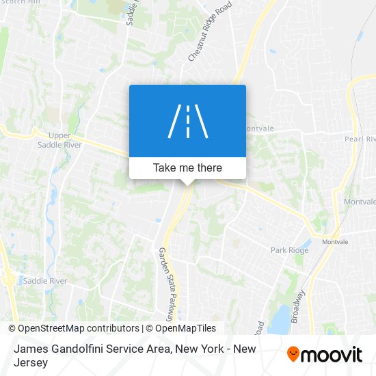 Mapa de James Gandolfini Service Area