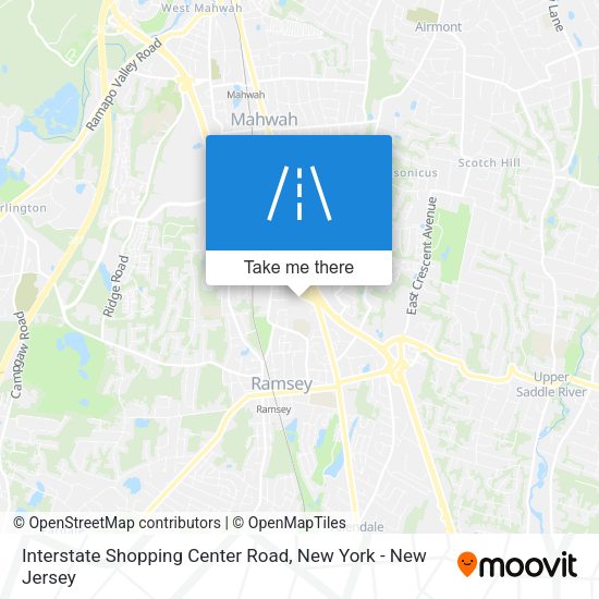 Interstate Shopping Center Road map