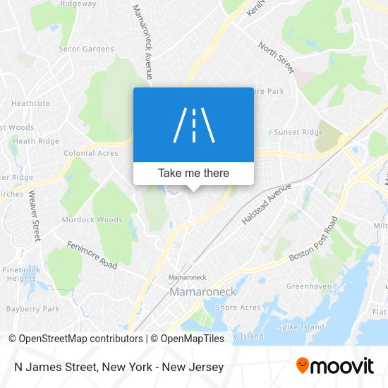 Mapa de N James Street
