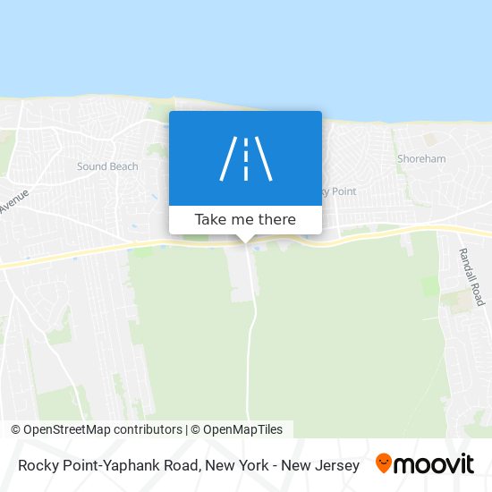 Rocky Point-Yaphank Road map
