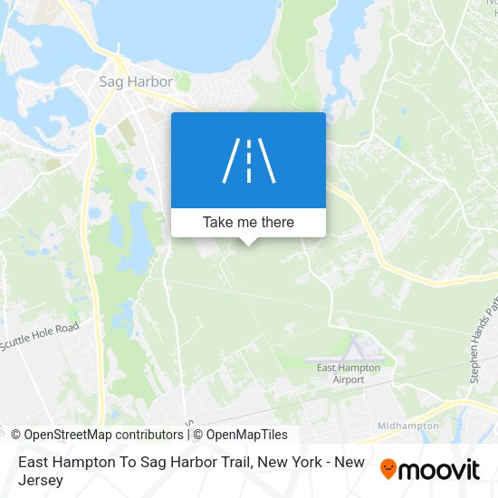 Mapa de East Hampton To Sag Harbor Trail