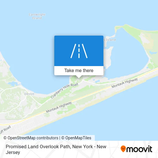 Promised Land Overlook Path map