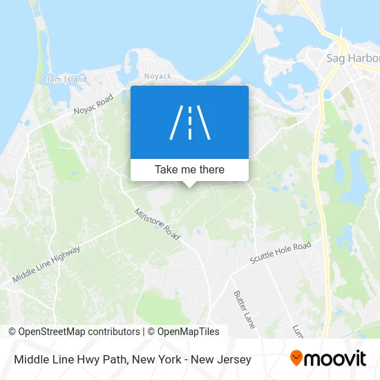 Middle Line Hwy Path map