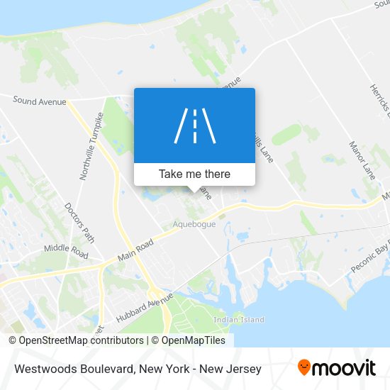 Mapa de Westwoods Boulevard