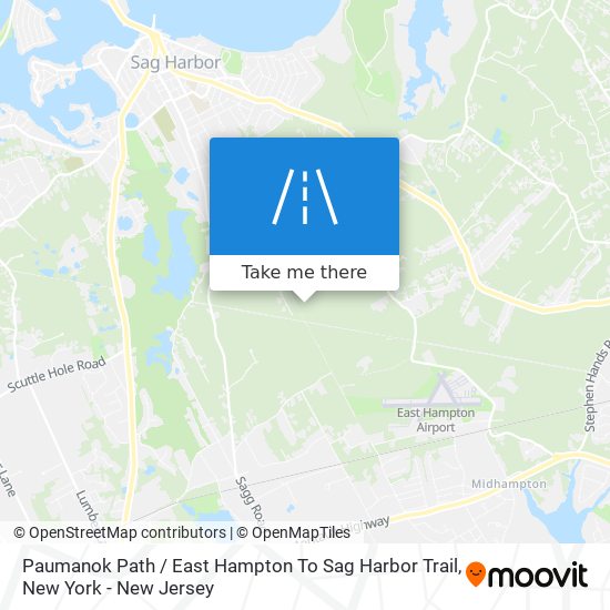 Mapa de Paumanok Path / East Hampton To Sag Harbor Trail