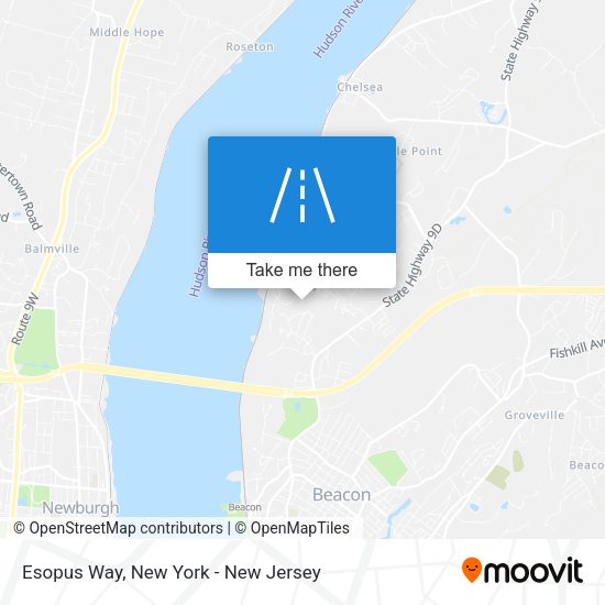 Mapa de Esopus Way