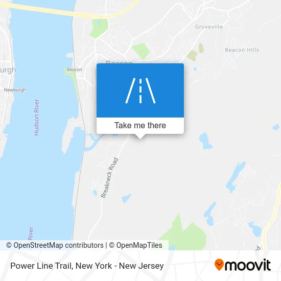 Power Line Trail map