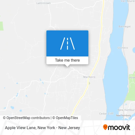 Apple View Lane map