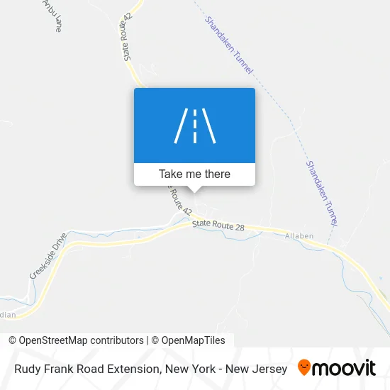 Rudy Frank Road Extension map