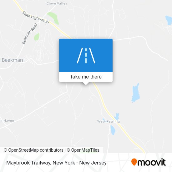 Mapa de Maybrook Trailway