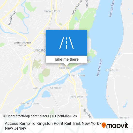 Access Ramp To Kingston Point Rail Trail map