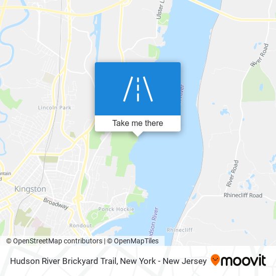 Hudson River Brickyard Trail map