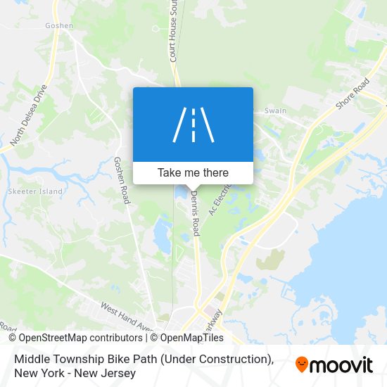 Middle Township Bike Path (Under Construction) map