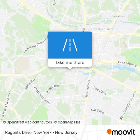 Regents Drive map