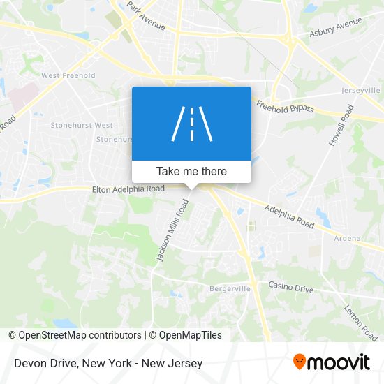 Devon Drive map