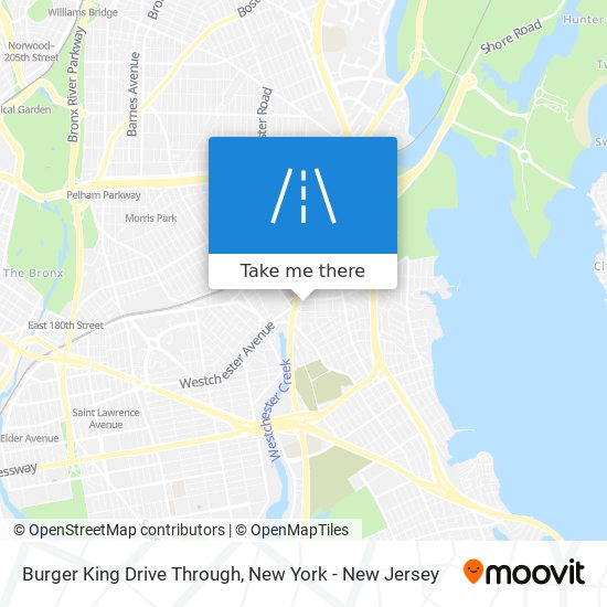 Mapa de Burger King Drive Through