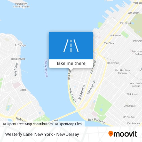 Westerly Lane map