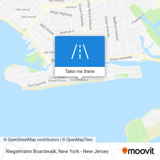 Riegelmann Boardwalk map