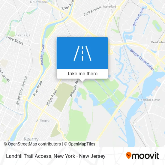 Landfill Trail Access map