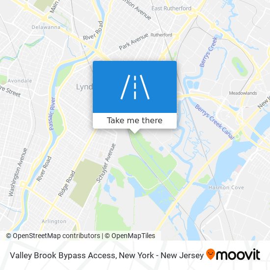 Valley Brook Bypass Access map