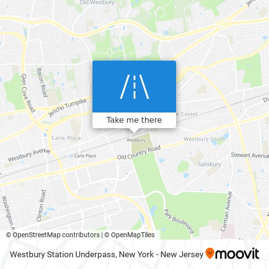 Westbury Station Underpass map