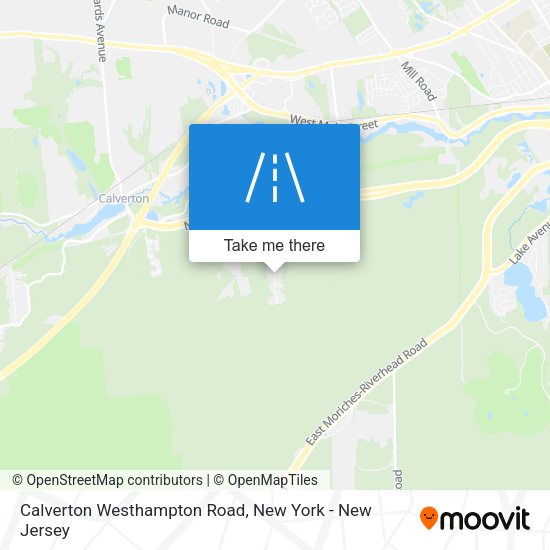 Mapa de Calverton Westhampton Road