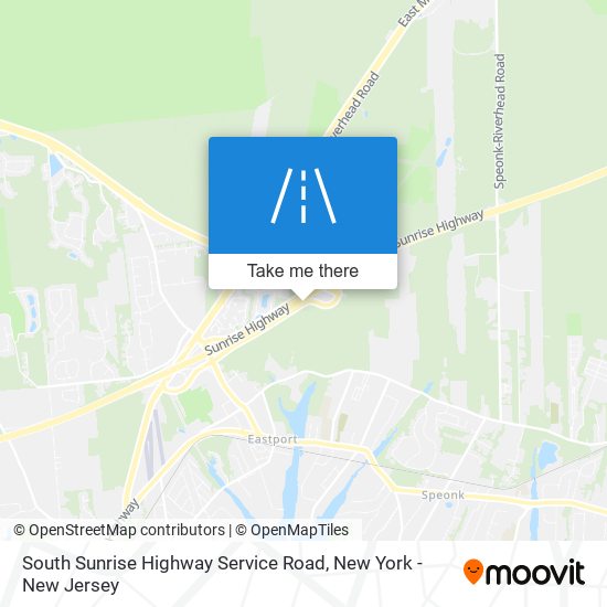 South Sunrise Highway Service Road map