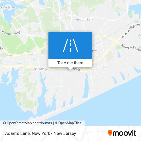 Adam's Lane map