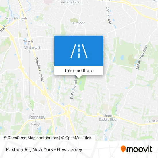Roxbury Rd map