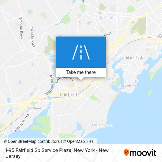 Mapa de I-95 Fairfield Sb Service Plaza