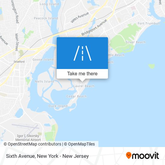 Mapa de Sixth Avenue