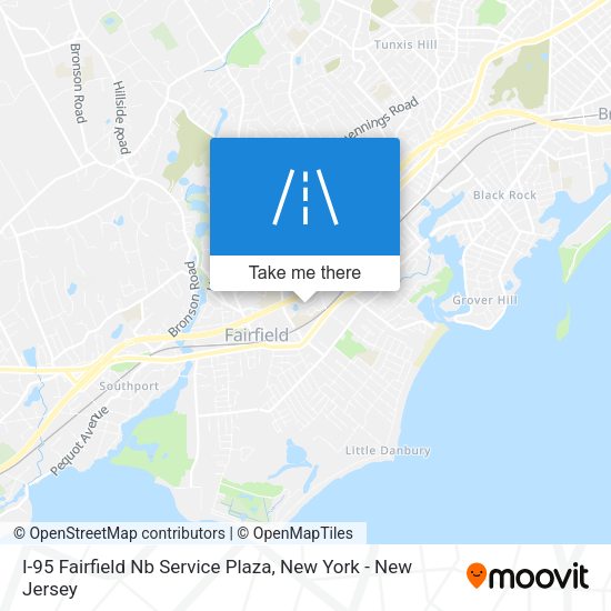 Mapa de I-95 Fairfield Nb Service Plaza