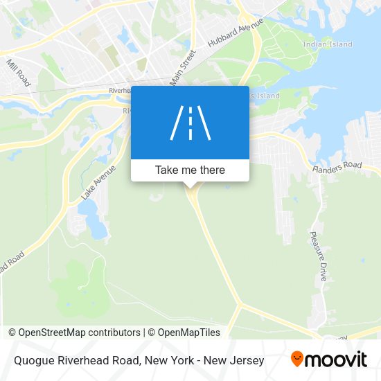 Mapa de Quogue Riverhead Road