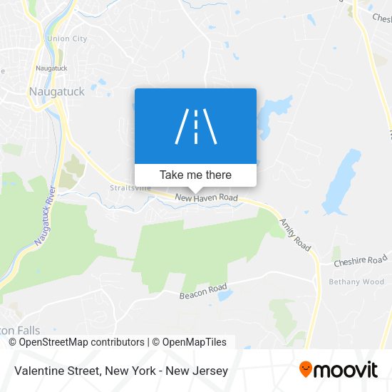 Mapa de Valentine Street