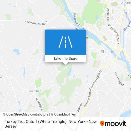 Turkey Trot Cutoff (White Triangle) map