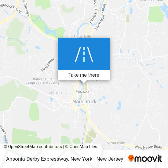 Mapa de Ansonia-Derby Expressway